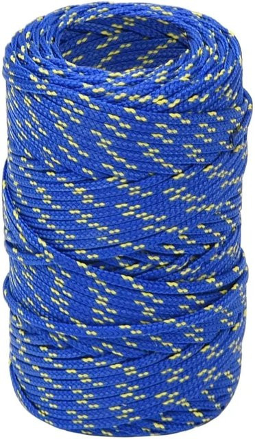 vidaXL Bootsseil Blau aus Polypropylen 2 mm 100 m - Bild 1