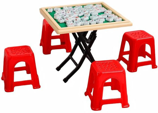 Barnewa Mahjong-Tisch Modell Miniatur, DIY Spielzeug, Set - Bild 1