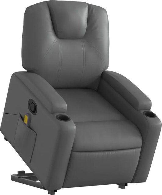 vidaXL Massagesessel Modell 4 mit Aufstehhilfe in Grau aus Kunstleder - Bild 1