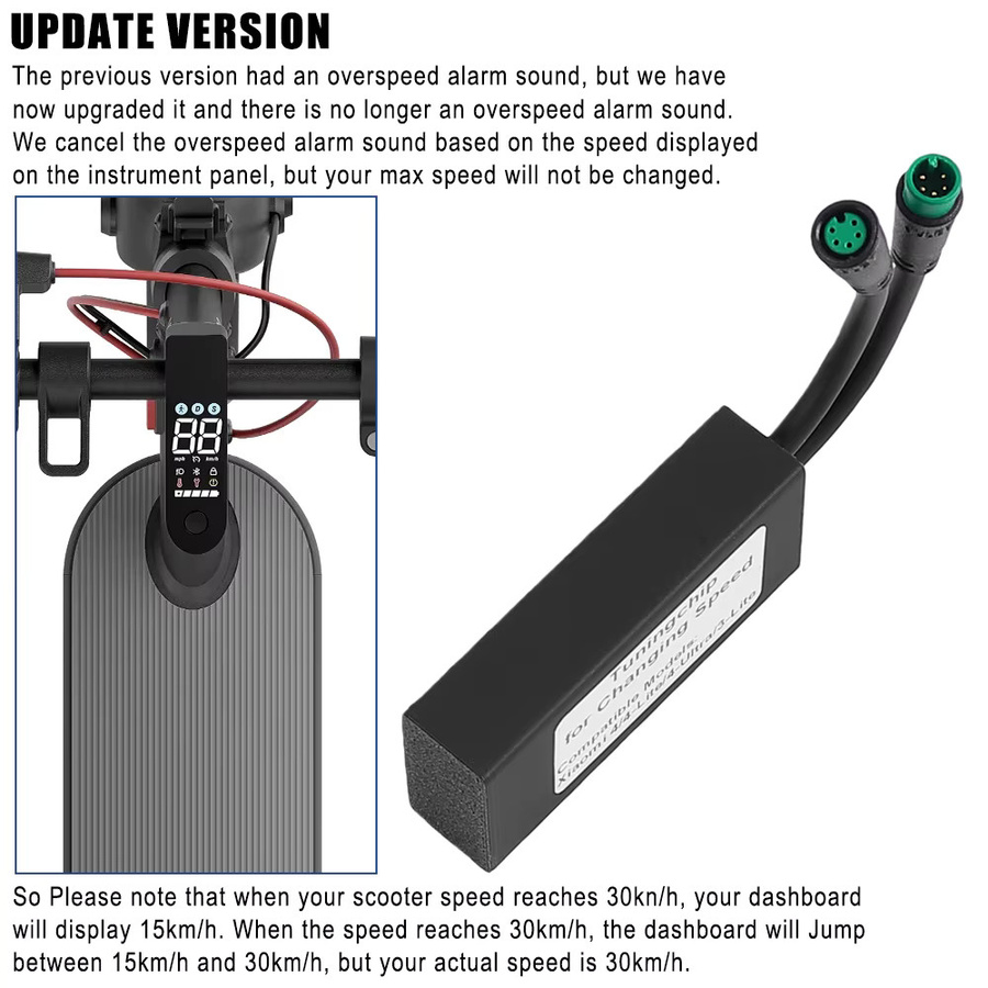 Xiaomi Geschwindigkeits-Release-Kabel für Xiaomi 4, 4 Lite, 4 Ultra und 3 Lite Elektrische Roller in Schwarz - Bild 2