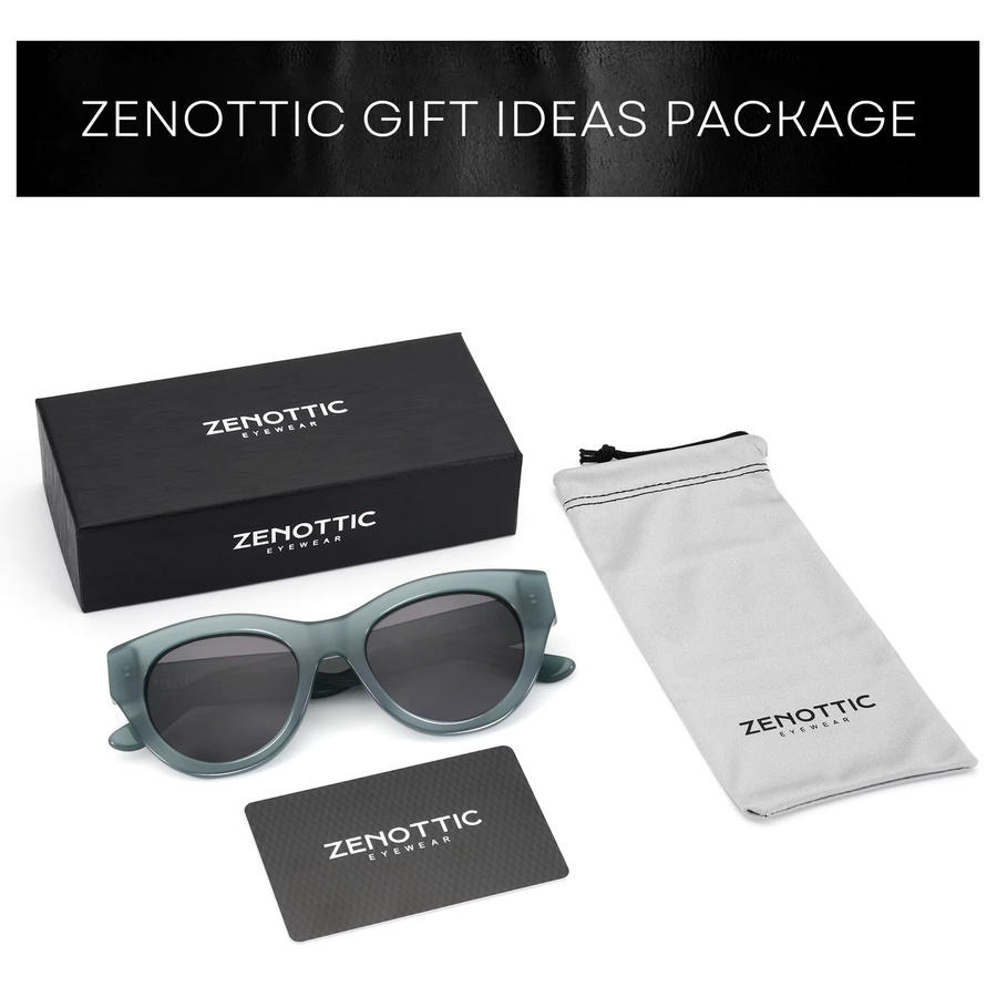 ZENOTTIC Cat-Eye Sonnenbrille, Damen, Vollrand, Acetat - Bild 4