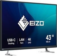EIZO LED-Monitor EV4340X-BK in Schwarz mit 4K UHD Auflösung, IPS-Panel, USB-C und Ethernet/LAN, 42,5 cm - Bild 1