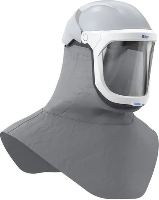Dräger X-plore 8000 Helm mit PC-Visier und Schulterabschluss L3 Z in Grau - Bild 1