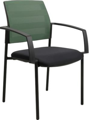 Schäfer Shop Select Besucherstuhl SSI PROLINE MEETING 10, 2er-Set, mint, mit Armlehnen, Netzrücken und gepolstertem Sitz, stapelbar - Bild 1