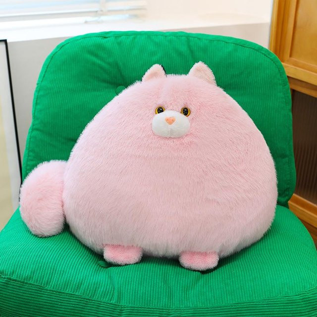 Yiran Health & Beauty Katzenpuppen Plüschtiere, Rosa, 35cm - Bild 1