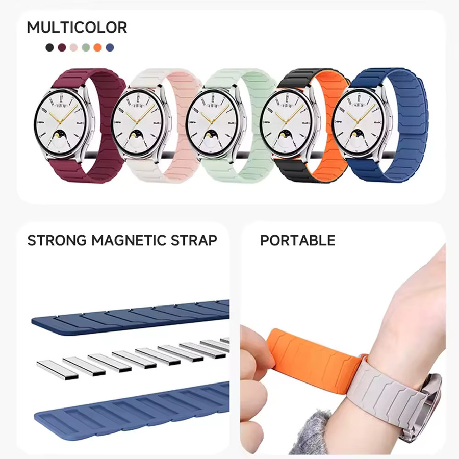 Xiaomi Uhrenarmband Silikon, 22 mm, Unisex, Bunt - Bild 3