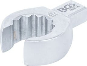 BGS Einsteck-Ringschlüssel offen 19 mm aus Chrom-Vanadium in Silber, Aufnahme 9 x 12 mm - Bild 1