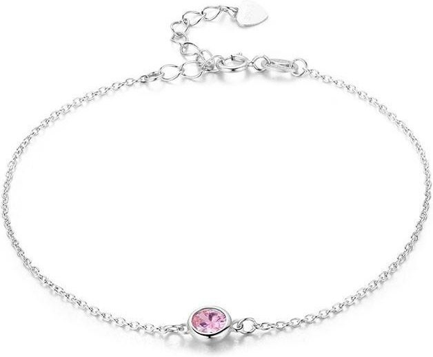 Wucifang Jewelry Fußkettchen 925 Silber, Zirkonia, 22cm, Damen - Bild 1