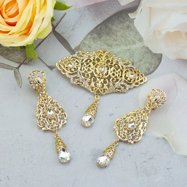 sunspice ms. Ohrring Set, Gold, Kristall, Damen - Bild 1