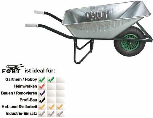 FORT FO25707 Schubkarre in Silber - Bild 1