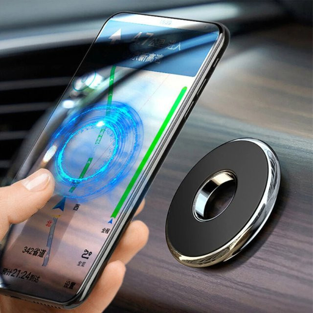 Magnetische Smartphone-Halterung für das Auto mit MagSafe-Kompatibilität für iPhone und Samsung, Schwarz, Dashboard-Halterung - Bild 1
