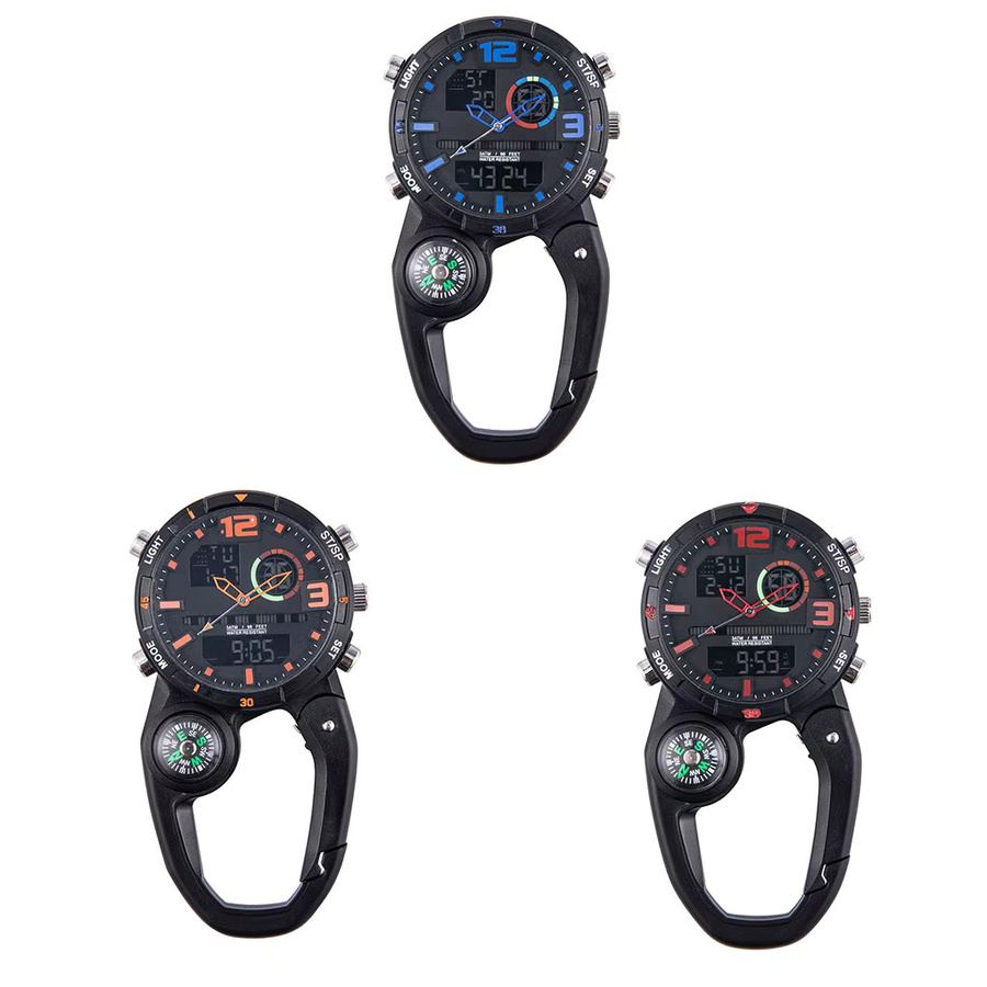 BGVfive Taschenuhr, Kunststoff, Kompass, Schwarz, Unisex - Bild 4