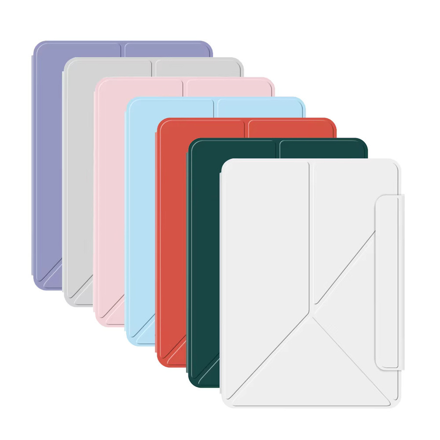 AJIUYU Magnetische Tablet-Hülle für iPad Pro 11 und 13 Zoll M4 M5 2024 2025 mit Multi-Winkel-Klappschutz in Purple - Bild 4