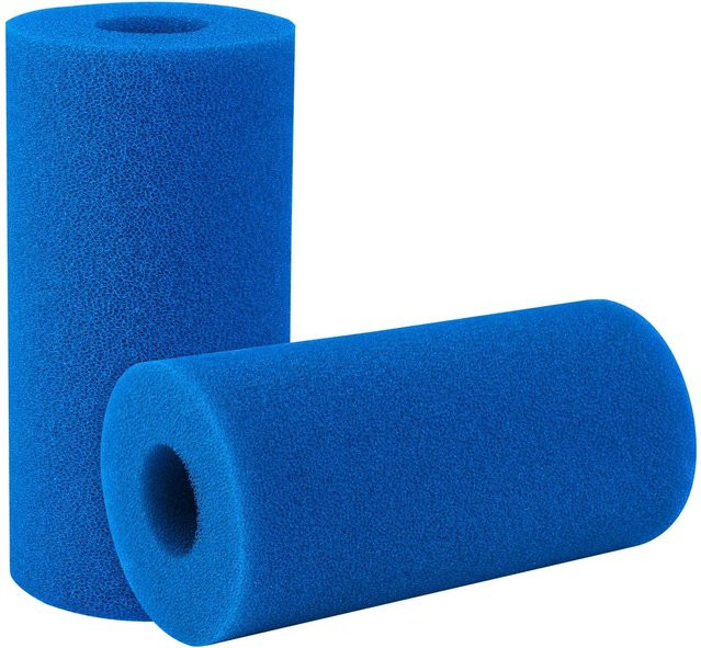Wiederverwendbarer Schwimmbadfilterschaum Typ A in Blau als Ersatzfilterkartusche für Pool und Whirlpool - Bild 1