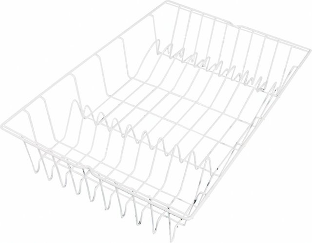 Metaltex Spülkorb aus Metall in Weiß, B/H/L: 36 x 12 x 33 cm - Bild 1