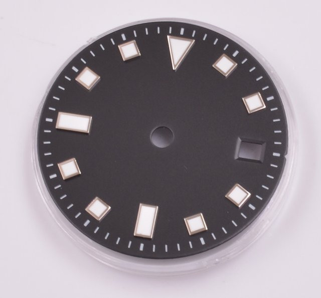 DEBERT Zifferblatt, 28,5 mm, Schwarz, Unisex - Bild 1