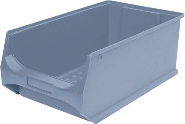 BRB Profi Sichtboxen LB2 aus Kunststoff, grau, 10 Stück, B/T/H: 30 x 20 x 50 cm - Bild 1