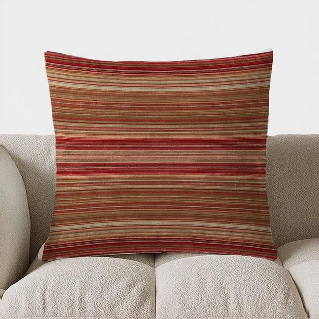 JMG Clothing Kissenbezug mit geometrischem Muster in Rot, B/H: 40 x 40 cm - Bild 1