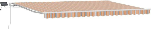 vidaXL Ausziehbare Markise Mehrfarbig aus Polyester und Aluminium B x T: 500 x 350 cm - Bild 1