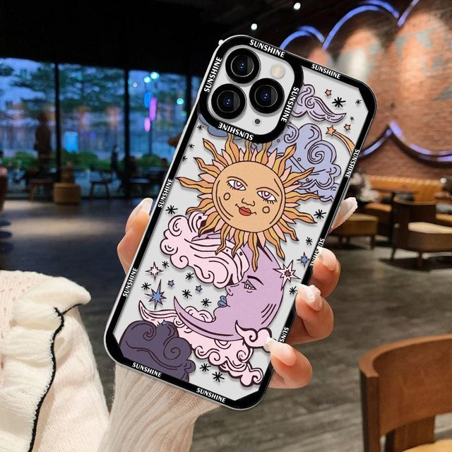 TUNEDEE Silikon Handyhülle mit Love Heart Blumenmuster für iPhone 15 Plus, 14, 13, 12, 11, X, SE, XR, XS, 7, 8 in Weiß - Bild 1