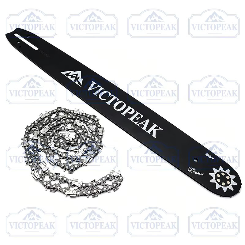 Victopeak Kettensägenkette und Führungsschwert Set, 22 Zoll, Schwarz, Teilung 22 Zoll, Antrieb 0,325 Zoll, Treibglied 0,058 Zoll - Bild 5