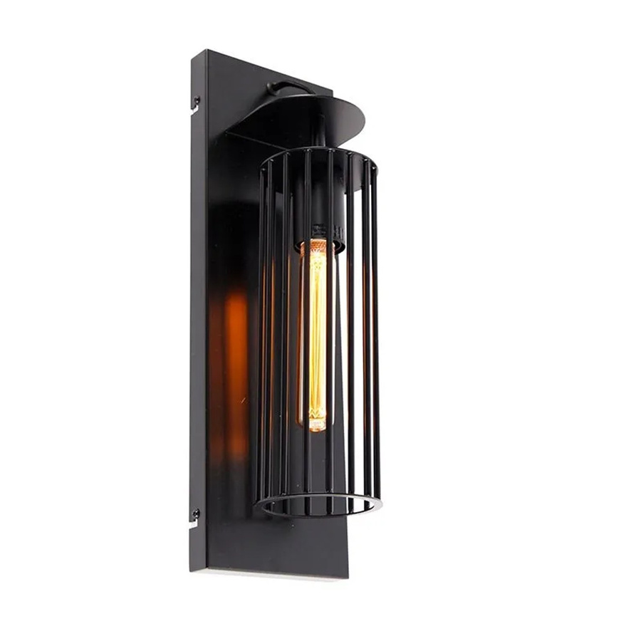 QAZQA Moderne Wandleuchte Balenco Wazo in Schwarz, dimmbar, E27, Metall - Bild 2