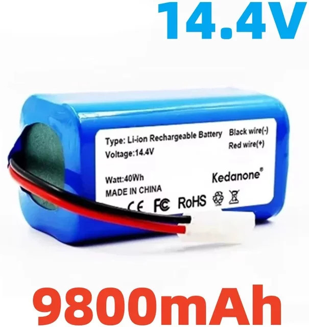 Xiaomi Li-Ionen-Akku für Mijia Essential G1 Roboterstaubsauger, 14,4 V, 9800 mAh, Blau - Bild 1