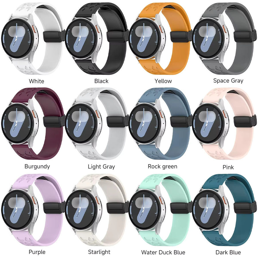 CAOWTAN Uhrenarmband Silikon, magnetisch, Unisex - Bild 5
