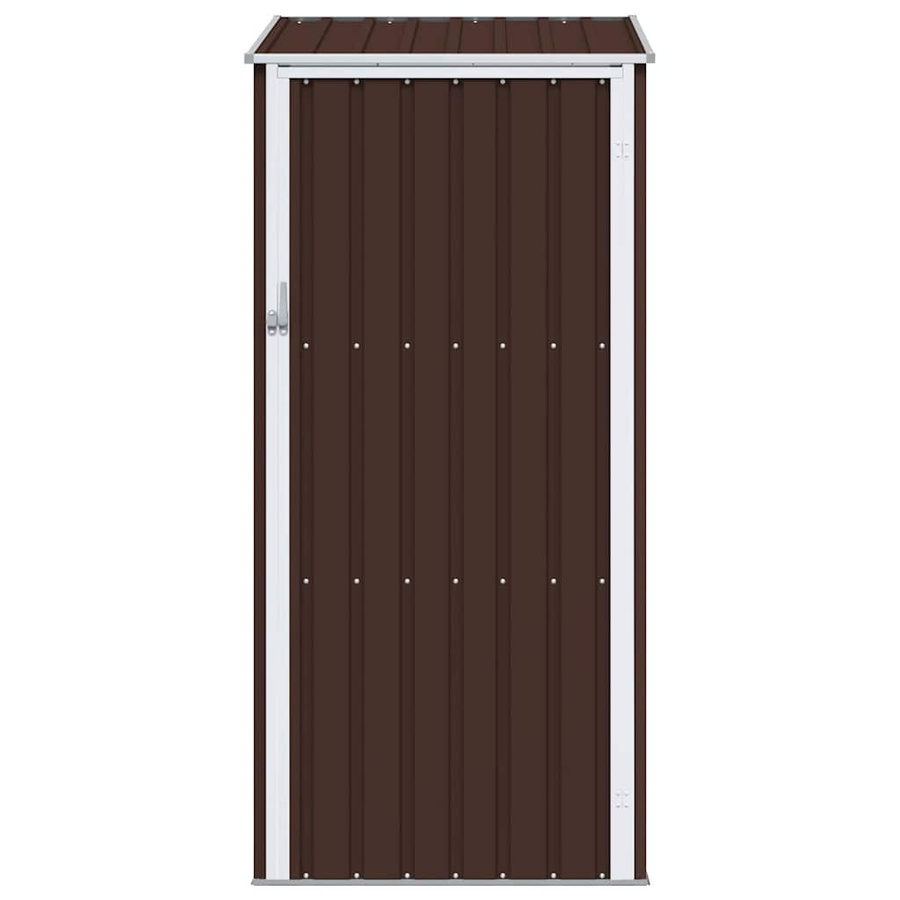 vidaXL Gerätehaus aus verzinktem Stahl in Braun, B/T/H: 87 x 98 x 159 cm - Bild 4