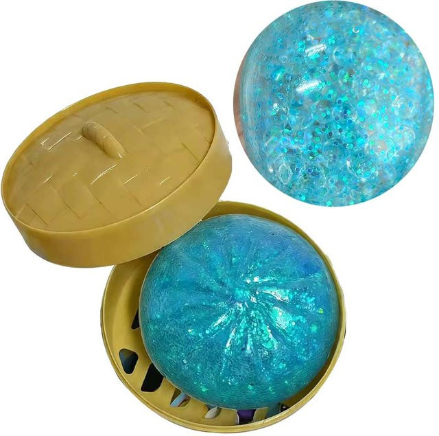 BC Pet Supplies Riesiges Teigtaschen Quetschspielzeug, mit Bambus-Dampfgarer, Weicher TPR Teigball, Dekompressions Fidget Spielzeug - Bild 1