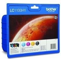 Brother LC1100HY Value Pack Tintenpatronen Set für Inkjet-Drucker in Schwarz, Cyan, Magenta und Gelb - Bild 1