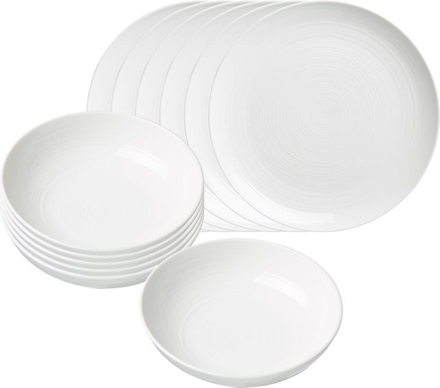 Ritzenhoff & Breker Tafelservice Suomi 12er Set in Weiß - Bild 1