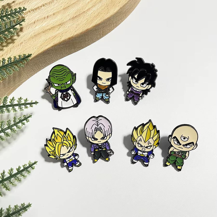 Bandai Anstecknadel-Set Dragon Ball Anime Emaille, Unisex - Bild 2