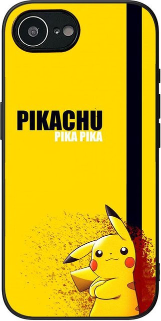 Handyhülle mit Pokemon Pikachu und Mewtwo Design für Apple iPhone Modelle in Gelb - Bild 1