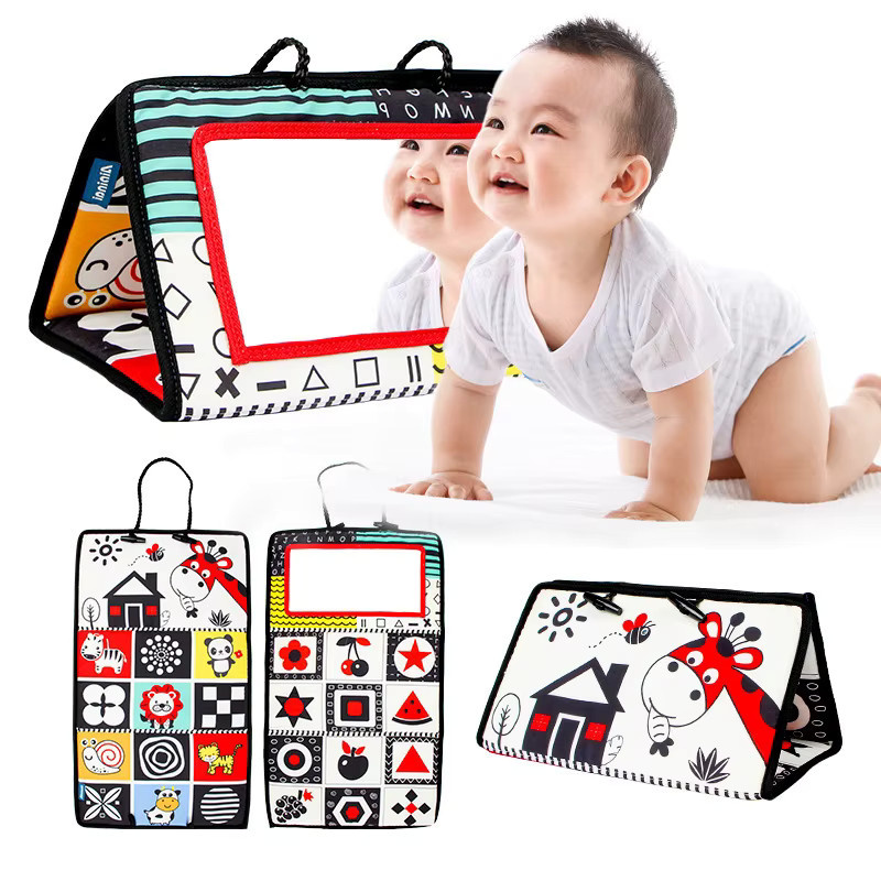 Gowinbaby Faltbares Krippenspielzeug, weiches Buch, Plüsch / Textil, Tiere, Bunt / Mehrfarbig - Bild 1