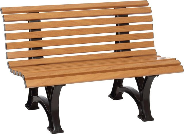 Blome-Tillmann 2er-Gartenbank Amrum in Braun mit Armlehnen, B/T/H: 120 x 64 x 80 cm - Bild 1