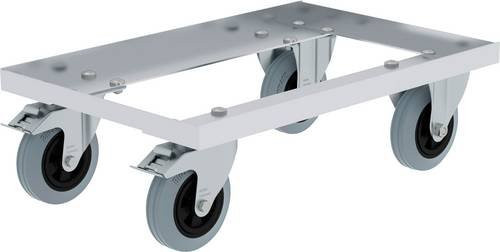 MUNK Günzburger Steigtechnik Transportwagen aus Aluminium in Silber, B/T: 60 x 40 cm - Bild 1