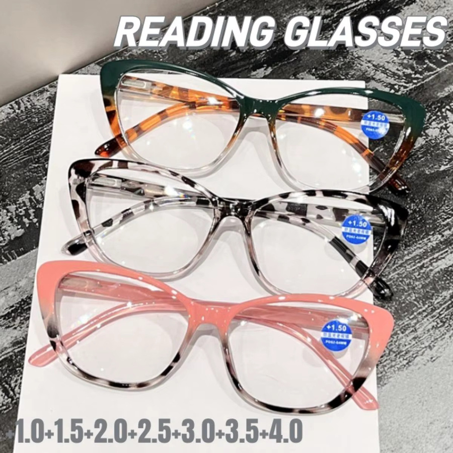MOYOKA Lesebrille Cat-Eye, Vollrand, Kunststoff, Unisex - Bild 2