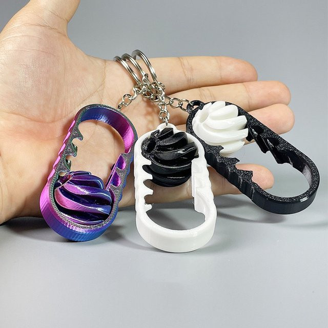 diffone Schlüsselanhänger, Turbo, Weiß, Unisex - Bild 1