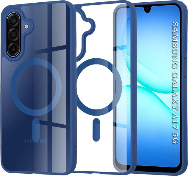 Techsuit Pro MagSafe-Hülle für Samsung Galaxy A17 4G und A17 5G in Blau - Bild 1