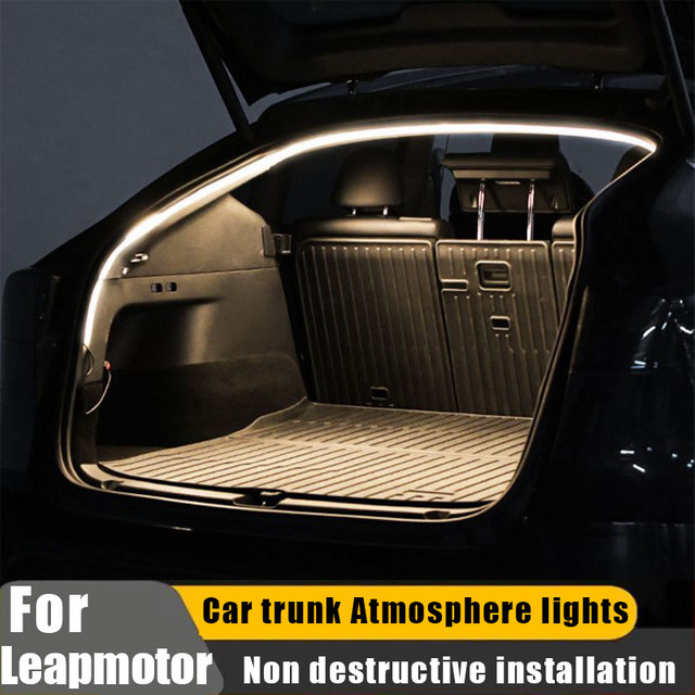 Leapmotor Kofferraum Atmosphäre Beleuchtung Tailbox Dekoration in Weiß für A10 B01 B10 C10 C11 C16 T03 Lafa5 D19 - Bild 1