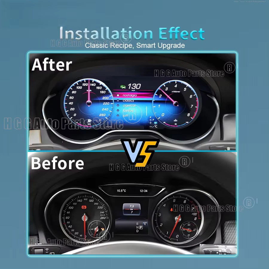 MZ Dual-Screen-Autoradio mit Multimedia-Bildschirm und GPS für Mercedes Benz GLA CLA A/B-Klasse W176 X117 X156 W463 W246 in Schwarz mit Car Play - Bild 5