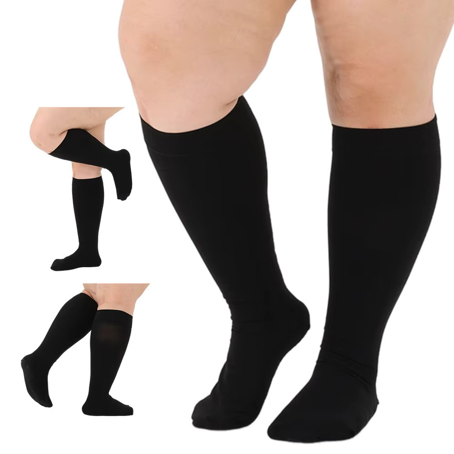 Legbeauty Kompressionssocken, Übergröße, schwarze Farbe - Bild 4
