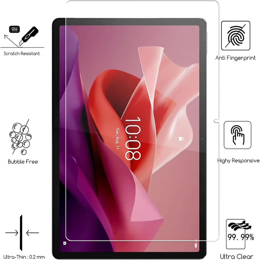 2 Stück Gehärtete Glas Displayschutzfolie für Lenovo IdeaPad Pro Yoga Tab Plus 12,7 Zoll, Transparent, 9H Kratzfest - Bild 3