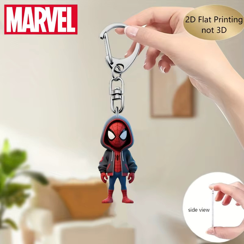 Bandai Marvel Spider-Man und Captain America Acryl Anhänger, Kunststoff, Bunt / Mehrfarbig - Bild 1