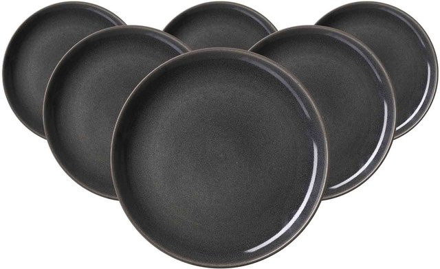 Ritzenhoff & Breker Speiseteller Toledo Grau Keramik 6er Set Durchmesser: 27,5 cm - Bild 1