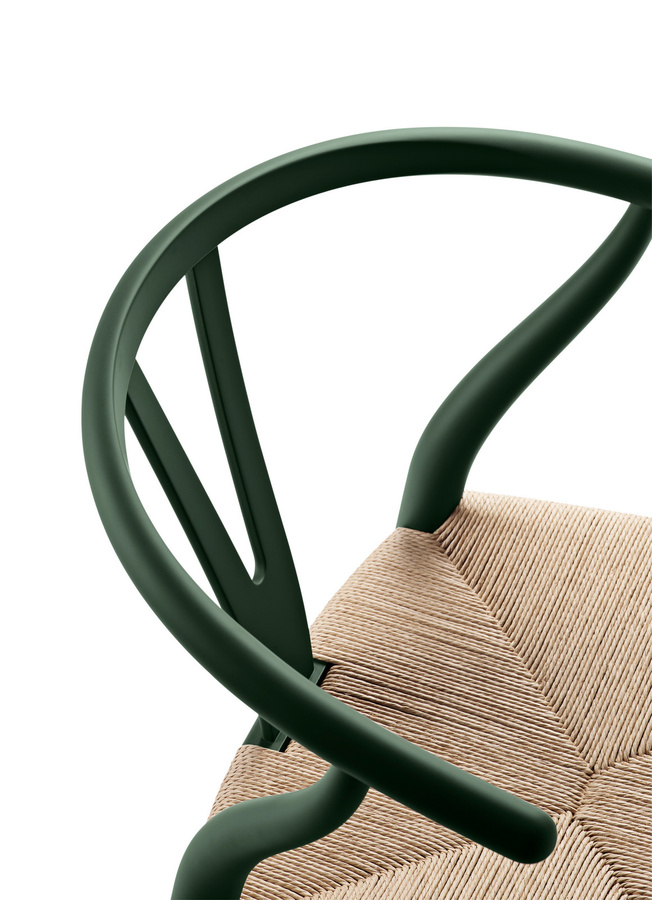 Carl Hansen & Søn CH24 Y Wishbone Stuhl aus Buchenholz in Grün Matt - Bild 2
