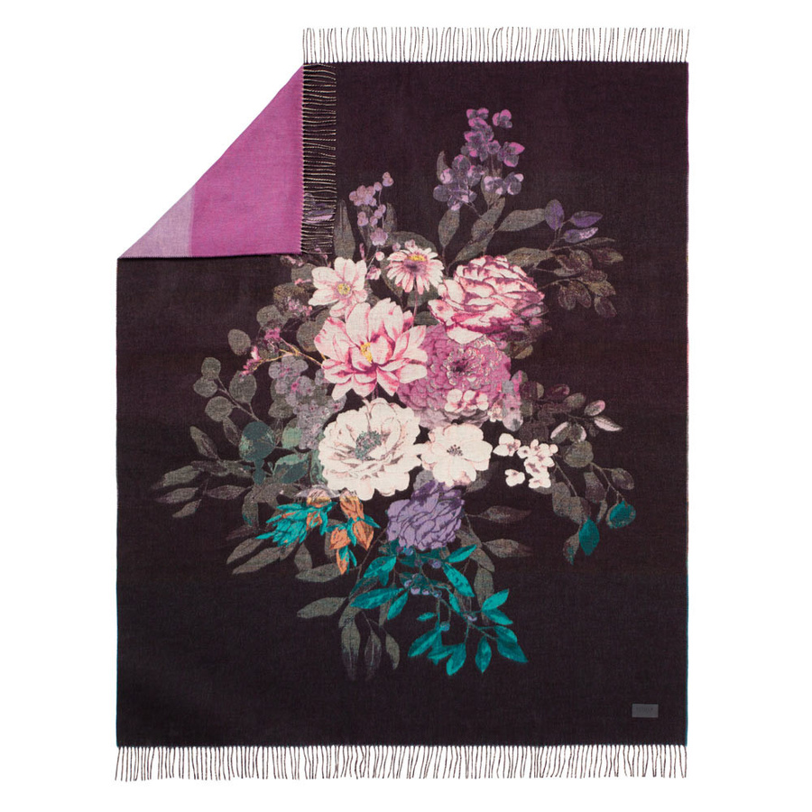 Estella Wohndecke Kuscheldecke Plaid Flower Dream Rosen Multicolour B/B: 130 x 180 cm - Bild 1