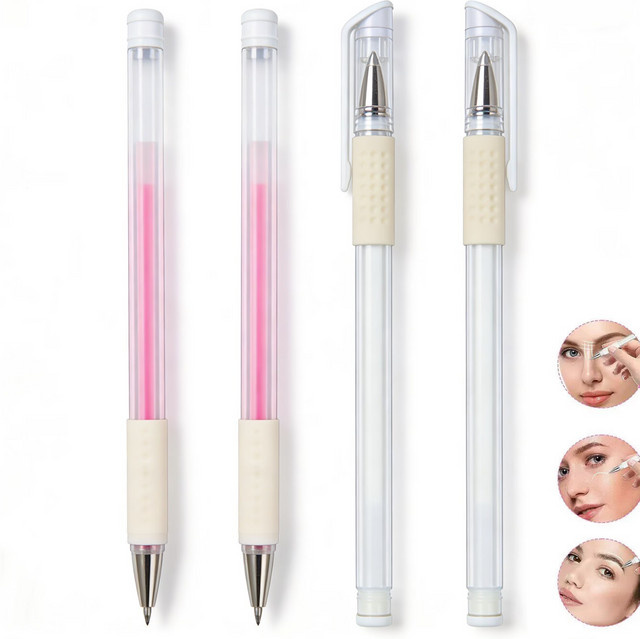 ROKYO Augenbrauen-Markierstift, 2 Stück, Weiß - Bild 1