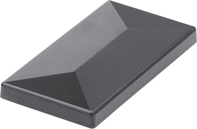 Deutsche Zauntechnik Pfostenkappe aus Aluminium mit Überstand, Farbe Anthrazit, B/H: 60 x 40 mm - Bild 1